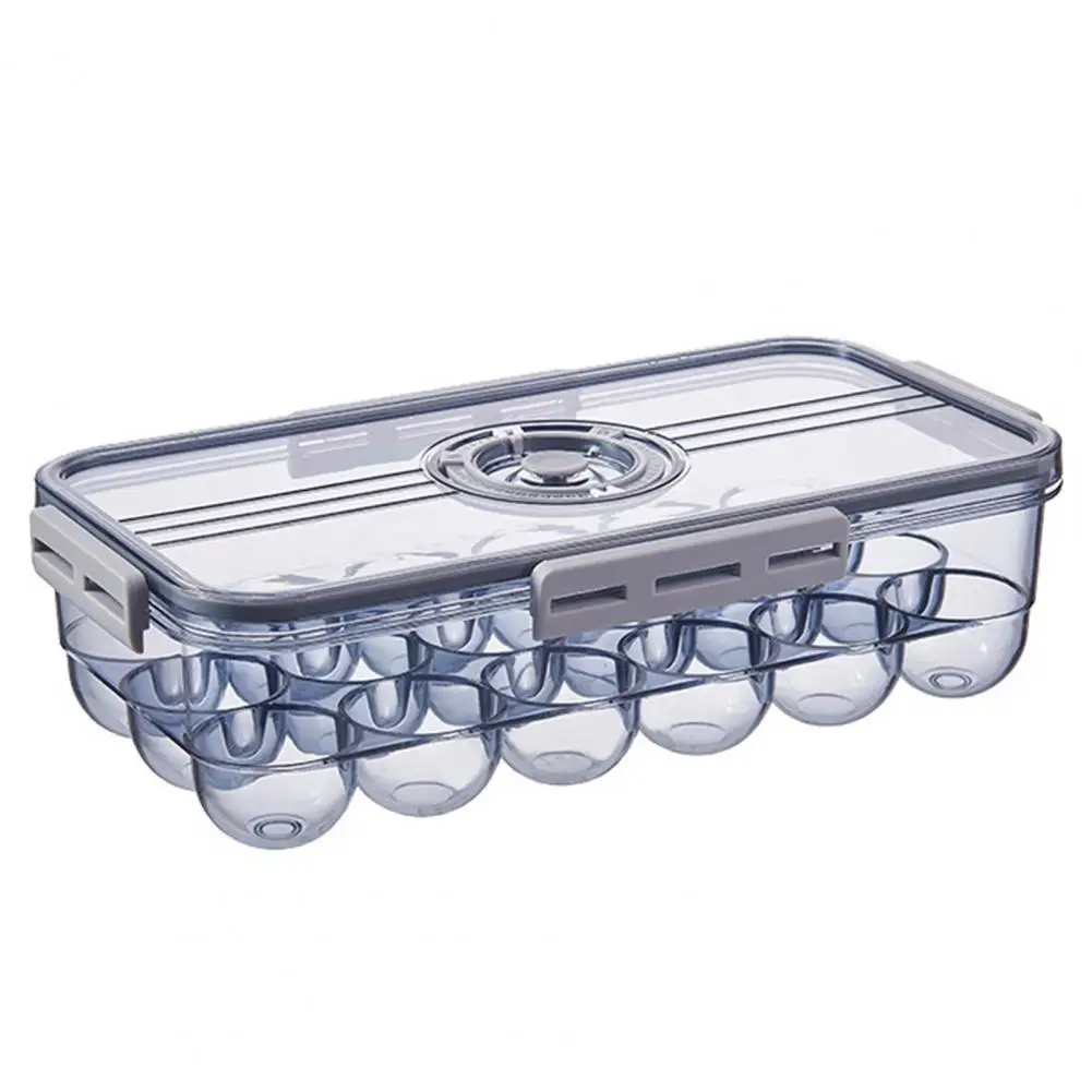

Bottles Jars Boxes Egg Box Portable Healthy Stable 18/24 Grids Clear Egg Storage Box Tray Kitchen Storage Organization