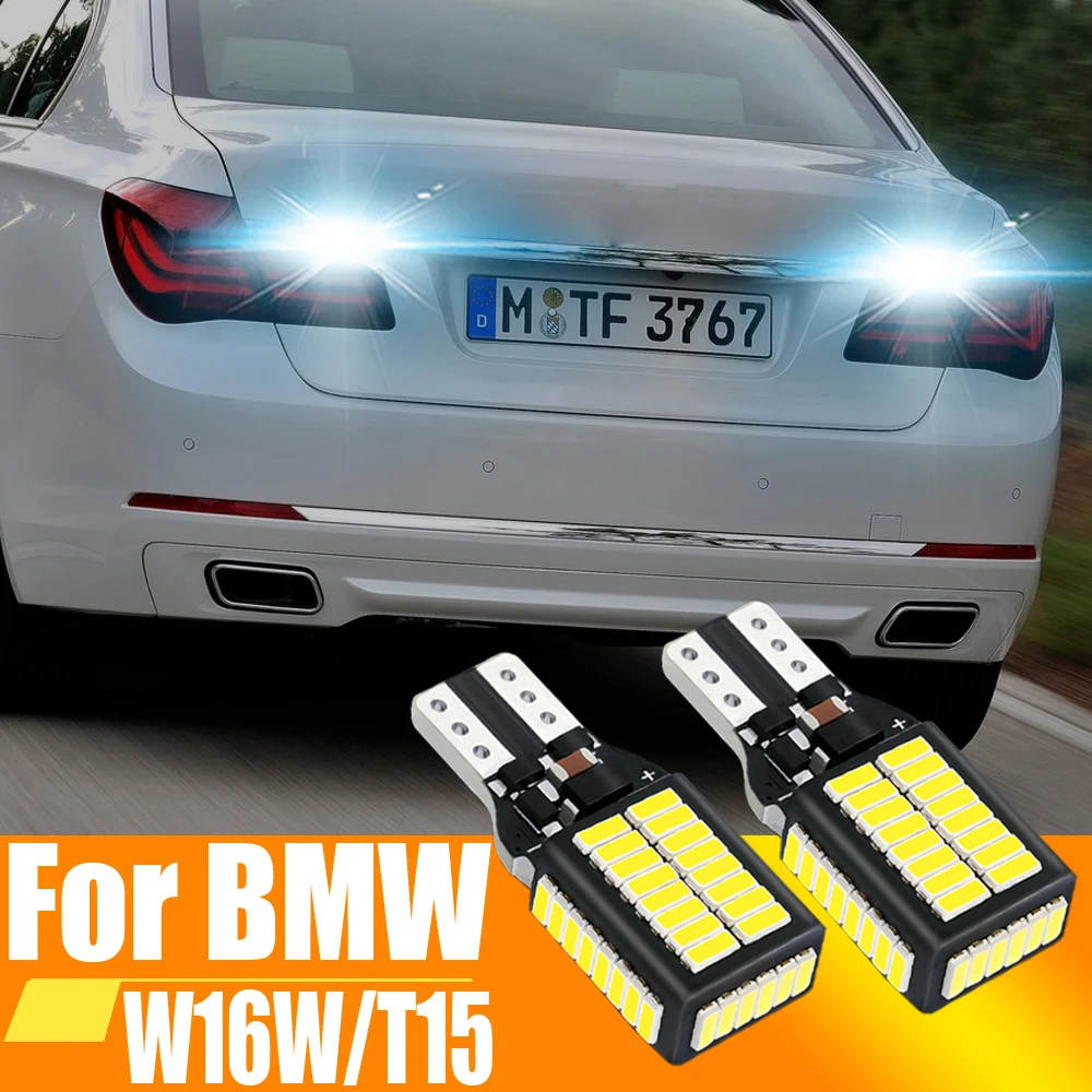 4 шт. светодиодная лампа заднего хода резервная W16W T15 921 912 Canbus для BMW E81 E87 E88 E82 E92 E90 E91