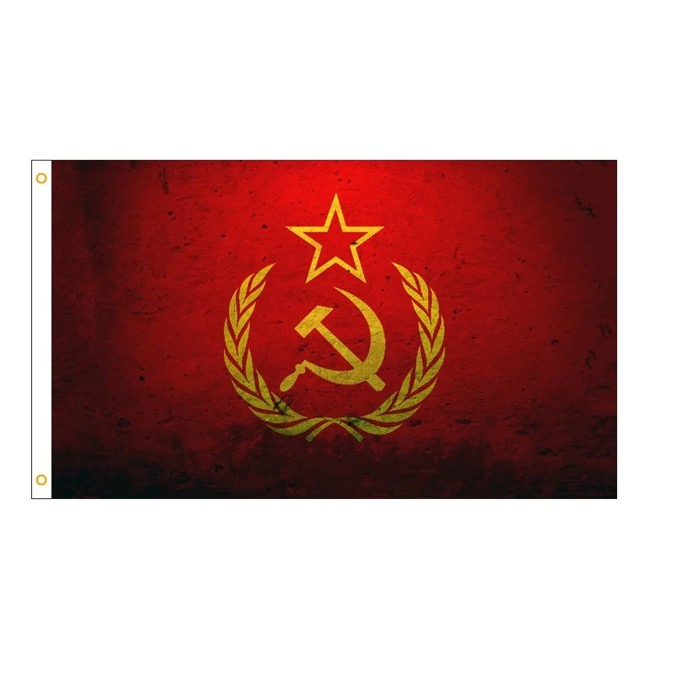 Декор помещений 90x150 см Российский национальный баннер советский значок СССР
