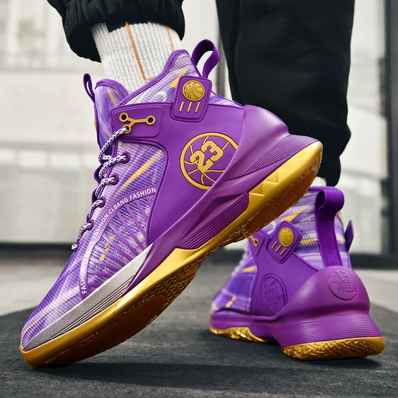 Men Sneakers Basket Shoes Women High Quality Basketball Shoe High Top Anti-slip Outdoor Sports Shoe Trainer Sneakers