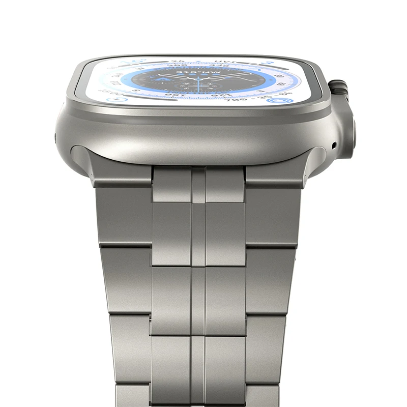 Titanium Metal Strap For Apple Watch Band 8 Ultra 7 49mm 45mm 41mm Metal Bracelet for iWatch Series 6 5 4 SE 40mm 44mm 42mm 38mm