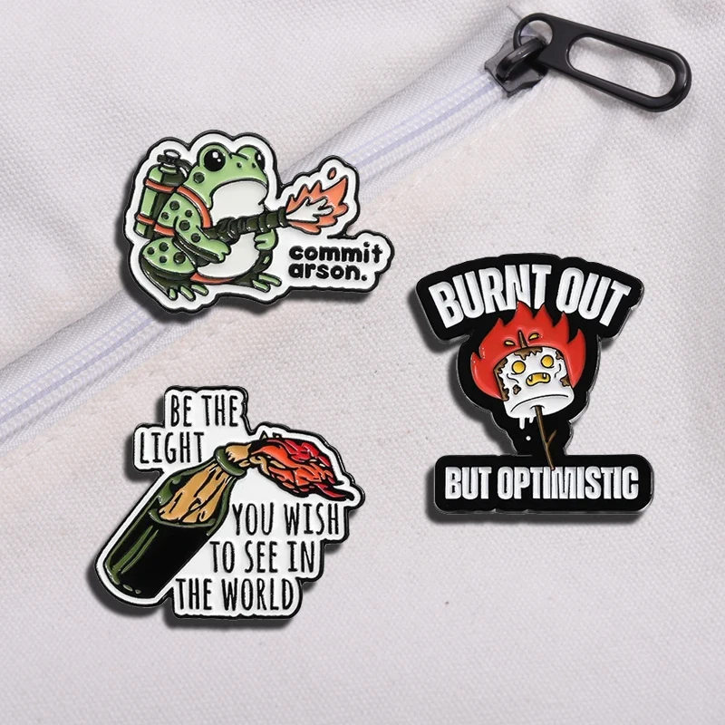 Брошь Спаренная но оптимальная эмалированные булавки забавная мультяшная