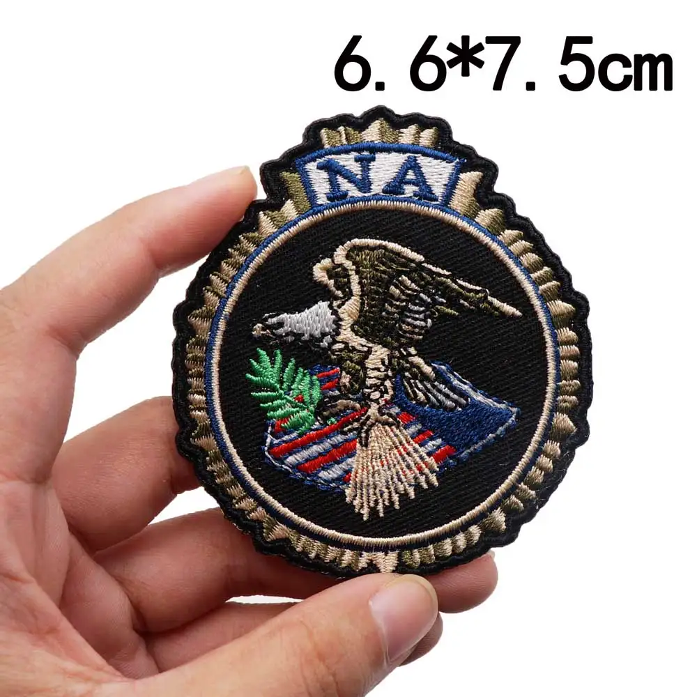 

US NA FBI тактическая армейская вышитая искусственная кожа