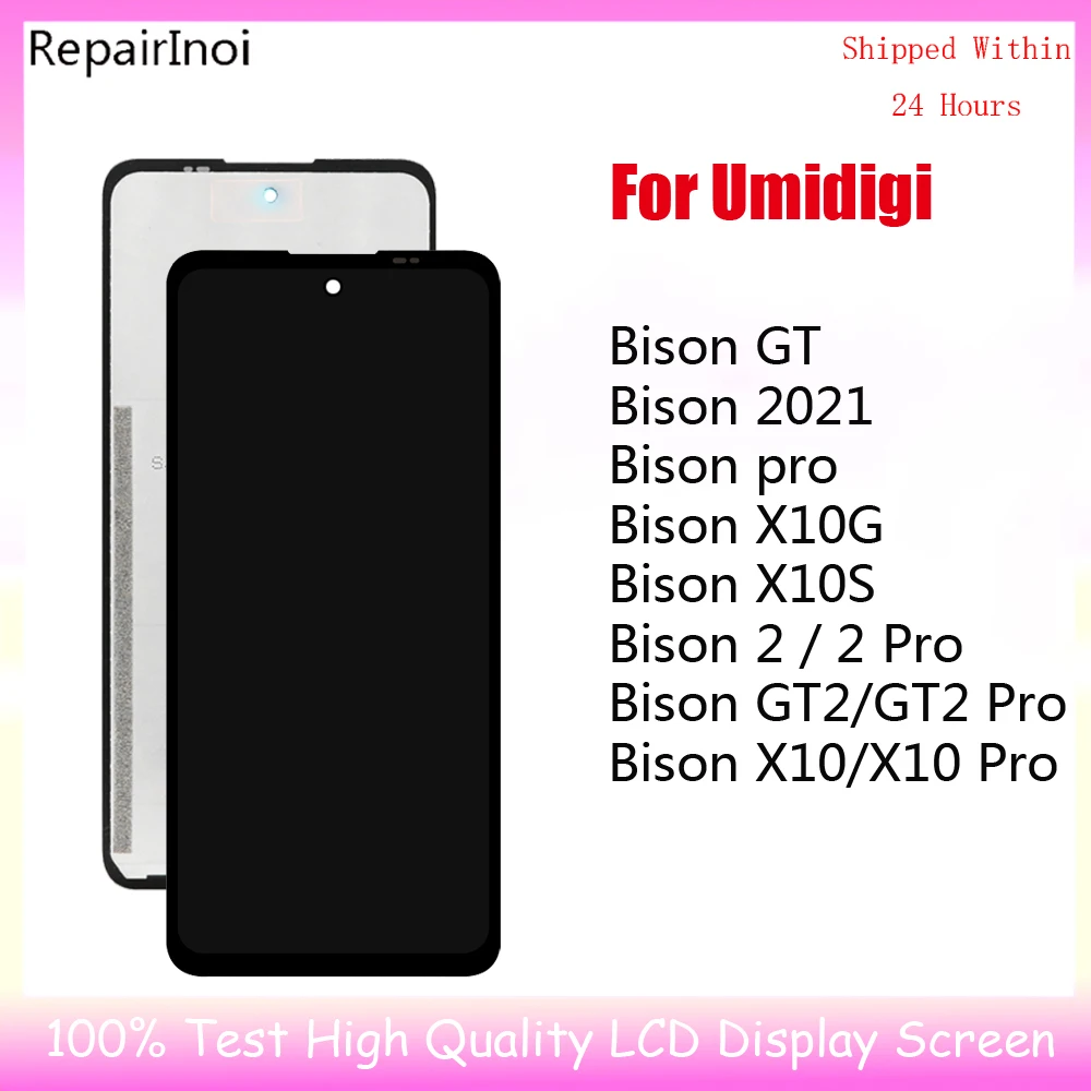 

Mobile Full Display Screen For Umidigi Bison 2021 X10 X10G X10S Bison GT 2 GT2 Pro LCD Display Touch Screen Digitizer Assembly