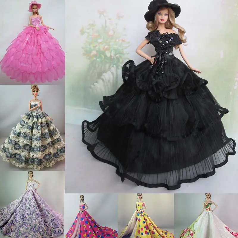 

1/6 BJD Clothes For Barbie Clothes Fashion Wedding Dress For Barbie Doll Outfits Party Gown 11.5" Dolls Accessories Kids DIY Toy