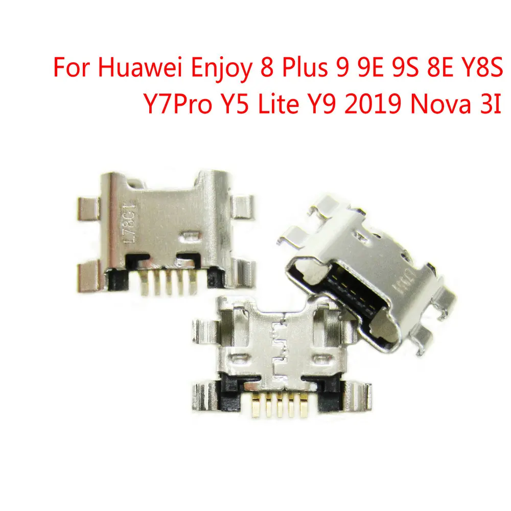 

10pcs Charger Plug Usb Charging Dock Port Connector Socket For Huawei Enjoy 8 Plus 9 9E 9S 8E Y8S Y7Pro Y5 Lite Y9 2019 Nova 3I