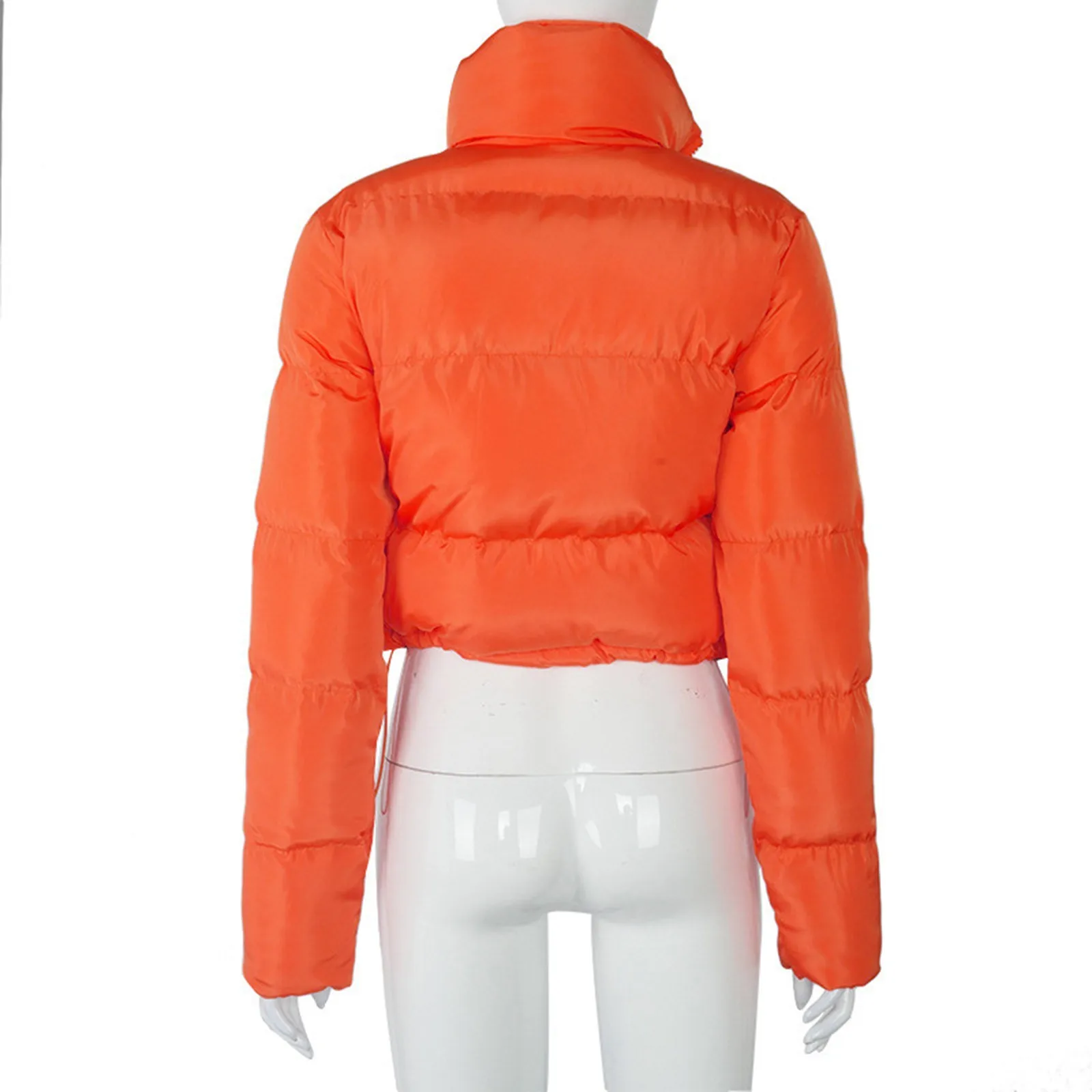 Fashion Women Short Bread Down Outerwear Padded Coat 2022 New Winter Warm Solid Jacket Stand Up Collar Cardigan Down Jacket