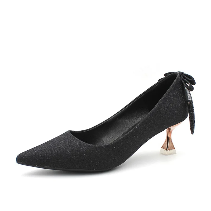 

CICIYANG 2022 Spring New Thick Sole Pointed Stiletto High Heels Lady Women's Fashion Shoes Non-slip Breathable Casual Shoes