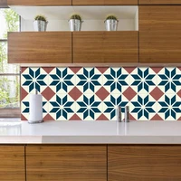 1015cm geometric tiles floor sticker for kitchen bathroom ground home decor wear resistant waterproof frosted art wallpaper