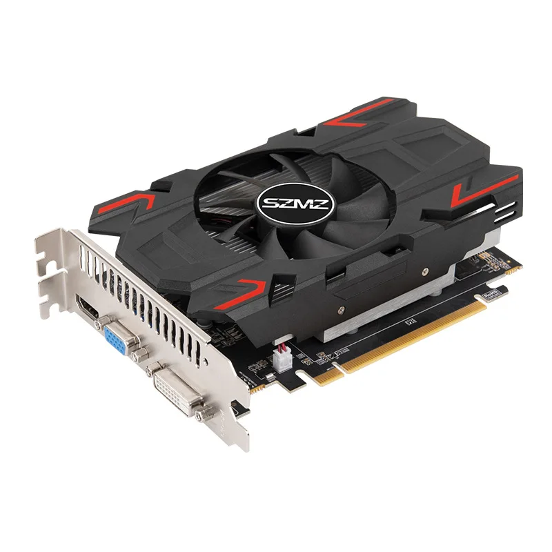 

R7 240 4 Гб независимая видеокарта для игр в офисе с одним вентилятором, автомобильное охлаждение, HD-порт с VGA