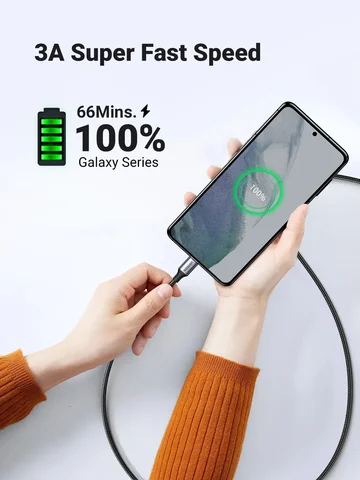 UGREEN 60 Вт USB C-кабель 100 Вт Тип C к Типу C Кабель 3A PD Быстрая зарядка данных 25 см 50 см 1 м 1,5 м 2 м 3 м Нейлоновая оплетка для телефона ноутбука