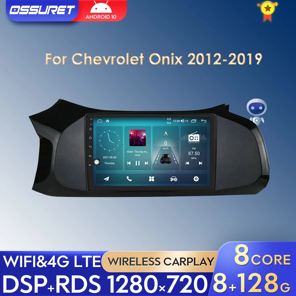 

Автомобильный радиоприемник 2DIN, 9 дюймов, Android, для Chevrolet Onix 2012-2019, автомобильный GPS-радиоприемник, стерео, мультимедийный видеоплеер, автомоб...