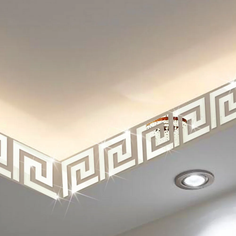 Зеркальная линия талии по краю наклейка на стену искусство своими руками