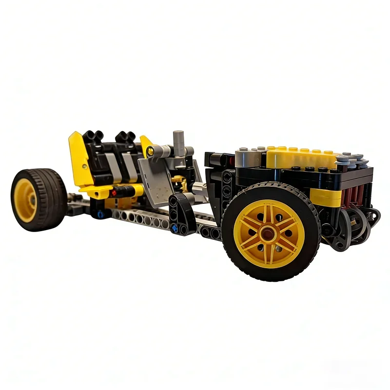 Фото 261 деталь MOC: Техническая модель шасси автомобиля Bugatti Bolide, конструктор, архитектурные блоки, праздничный подарок, игрушка для творчества и обучения №4
