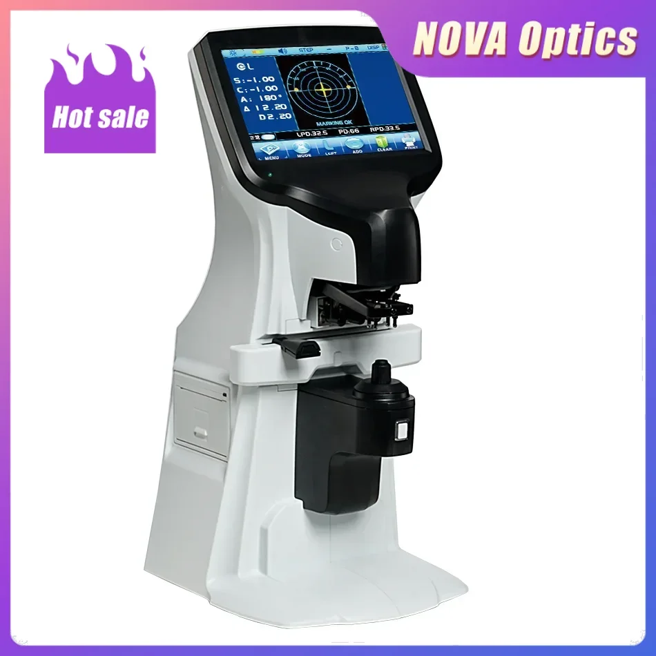 Фото Автоматический линзметр Nova JD-2600D с 7-дюймовым сенсорным экраном, оптический прибор для измерения линз №2