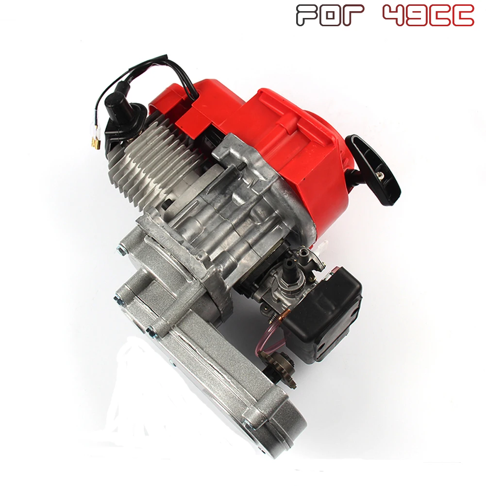 

49CC 2 Stroke Motor Engine with T8F 14t Gear Box Easy to Start Pocket Bike Mini Dirt Bike Engine DIY Engine