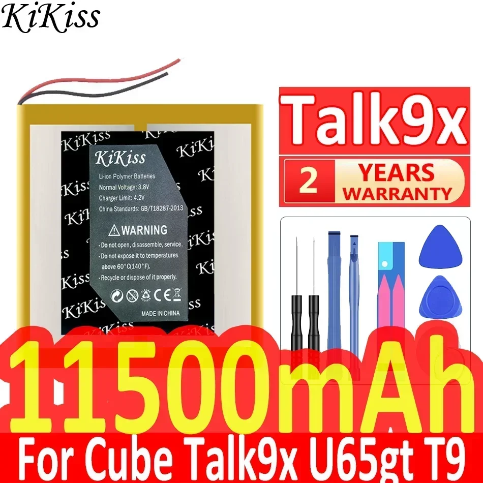 Аккумулятор KiKiss 11500 мАч Talk 9x для Cube Talk9x U65gt T9 ALLDOCUBE TALK9 TALK9X
