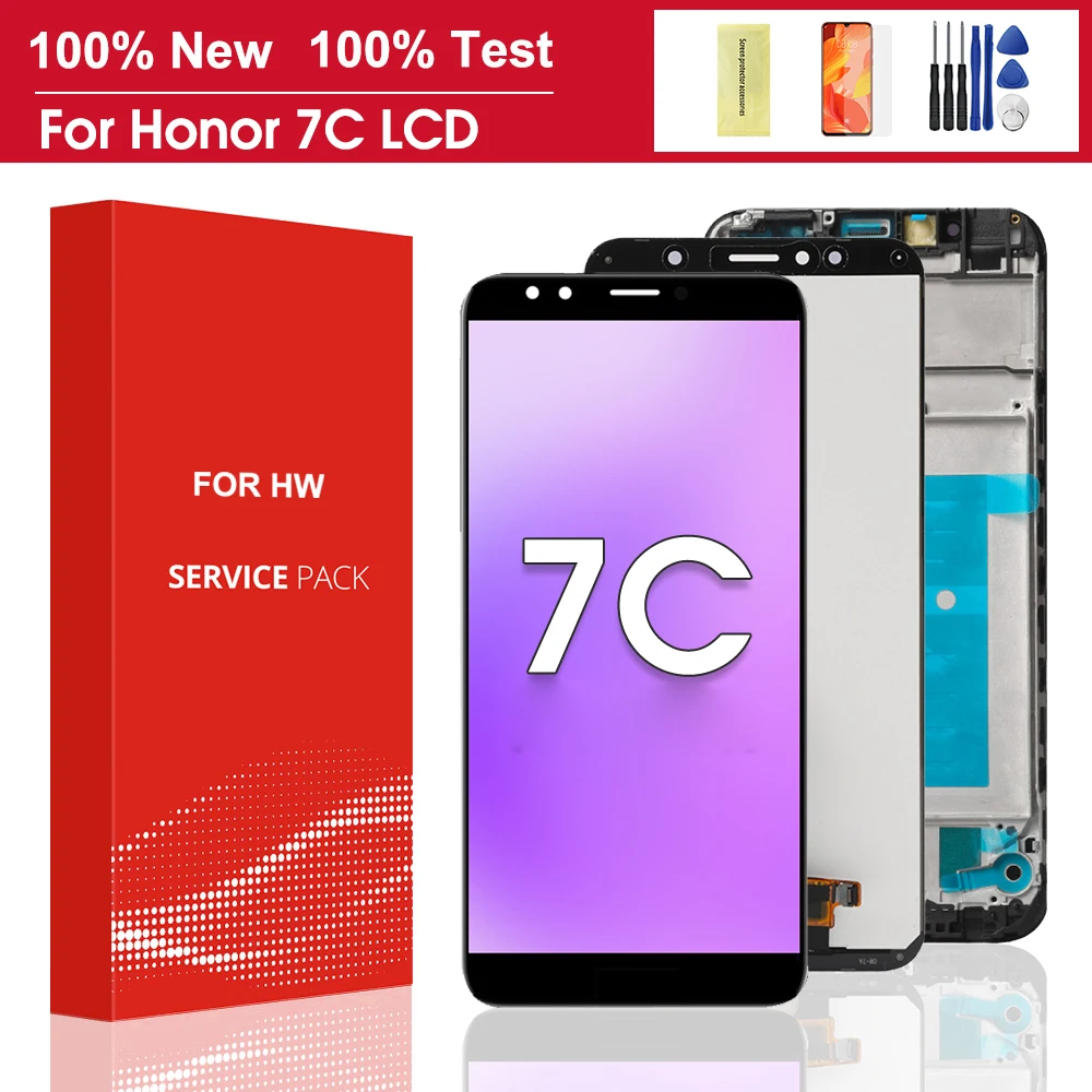 

Original 5.7 " Display For Honor 7C LCD AUM-L41 Display Touch Screen Digitizer Assembly For Honor 7A Pro AUM-L29