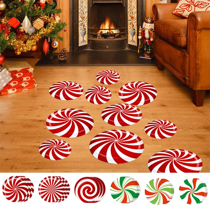 Самоклеящиеся круглые рождественские наклейки сделай сам