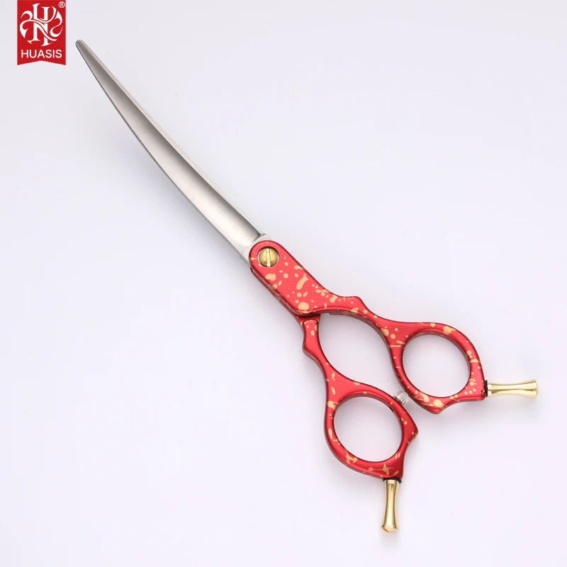 HUASIS HU57 Профессиональные 6-дюймовые 6 5-дюймовые 7-дюймовые ножницы для ухода за