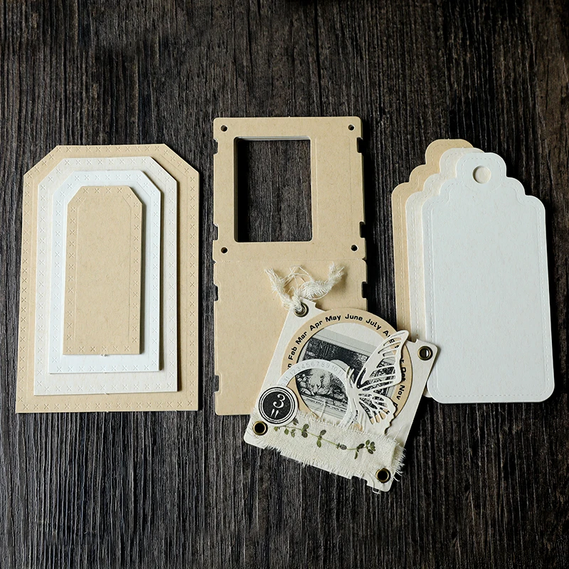 Винтажный журнал молочного чая старинная фоторамка в горошек бирка сделай сам