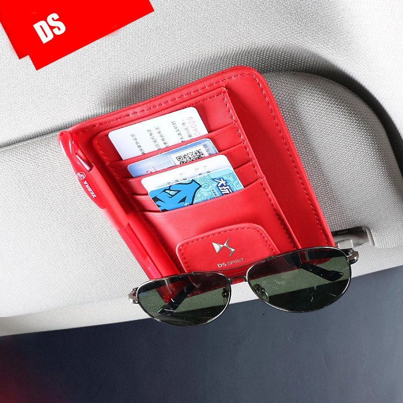 

Car Sun Visor Sunglasses Clip Card Storage Bag Styling for Citroen C2 C1 C3 C4 C5 Berlingo Picasso Relay DS 3 Saxo Xsara Elysee
