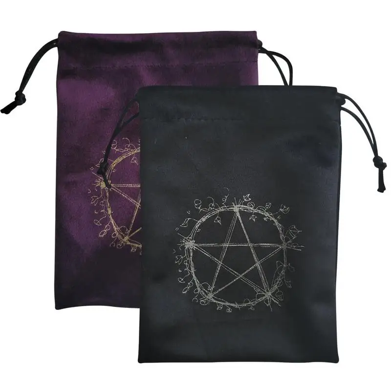 

Классическая сумка Tarot с пентаграммой, тканевая сумка с завязками для карт и карт, для Рун, для карт и стандартного Tarot
