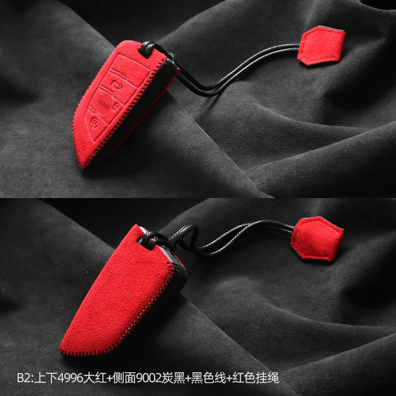 

for Infiniti Qx50 Q50l Q70l Qx60 Qx30 High-quality Alcantara Suede Key Chains Key Case Key Cover Car Accessories