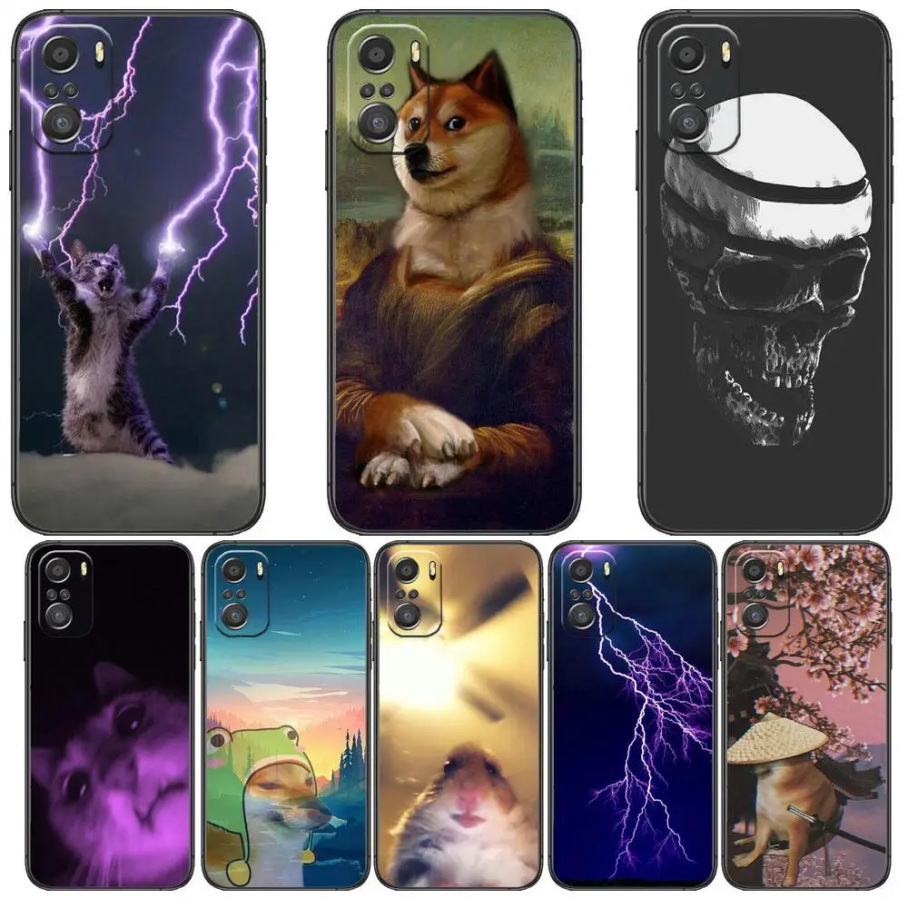 

HD-happy pictures Phone Case For xiaomi redmi 11 Lite pro Ultra 10 9 8 MIX 4 FOLD 10T Black Cover Silicone Back Prett