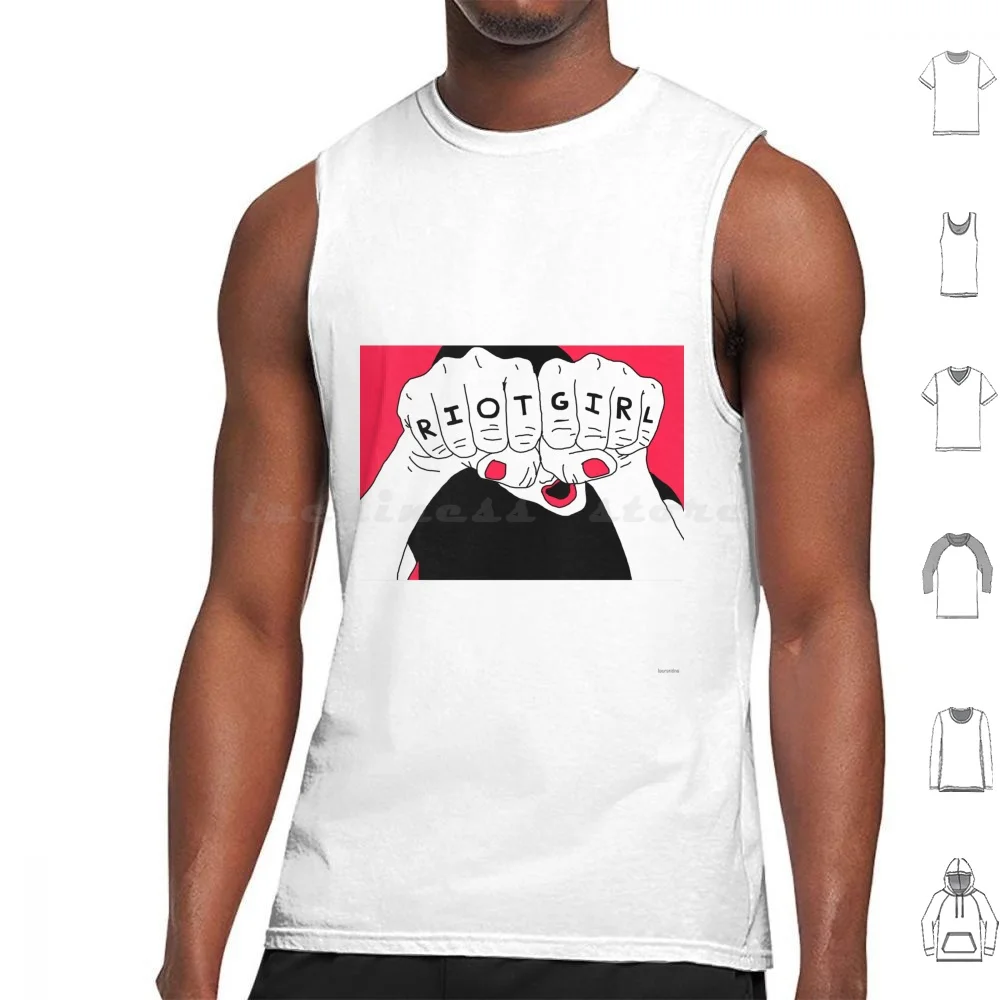 Майки для девочек-беспорядков хлопковые с принтом