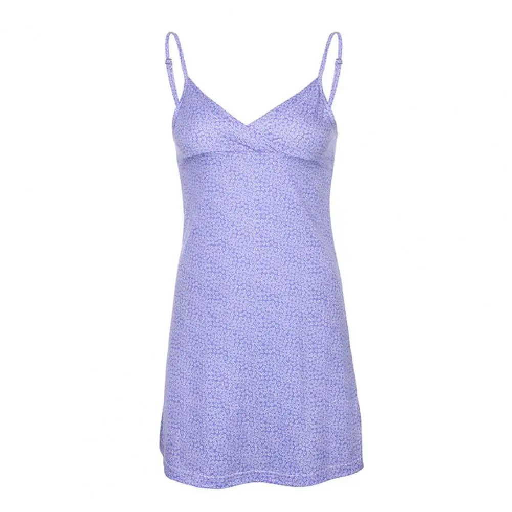 

Женское платье без рукавов с цветочным принтом, V-образным вырезом