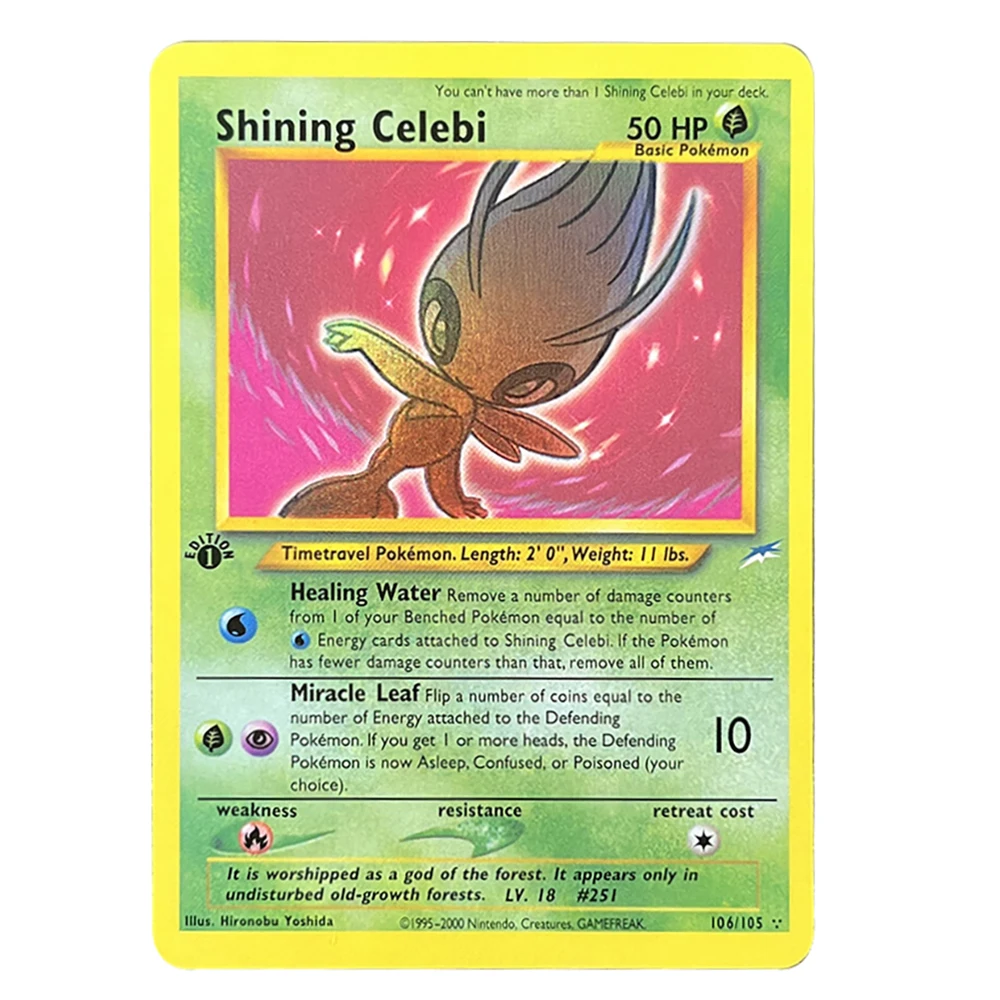 Фото Прокси-карты PTCG Neo Destiny Shining Charizard Shining Kabutops Light Dragonite Dark Espeon Dark Gengar TCG DIY Card Подарки №3