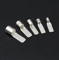 10pcs c45 1 535mm%c2%b2 square insert dz47 cold pressed wire terminal for air switch pin connection red copper wire nose