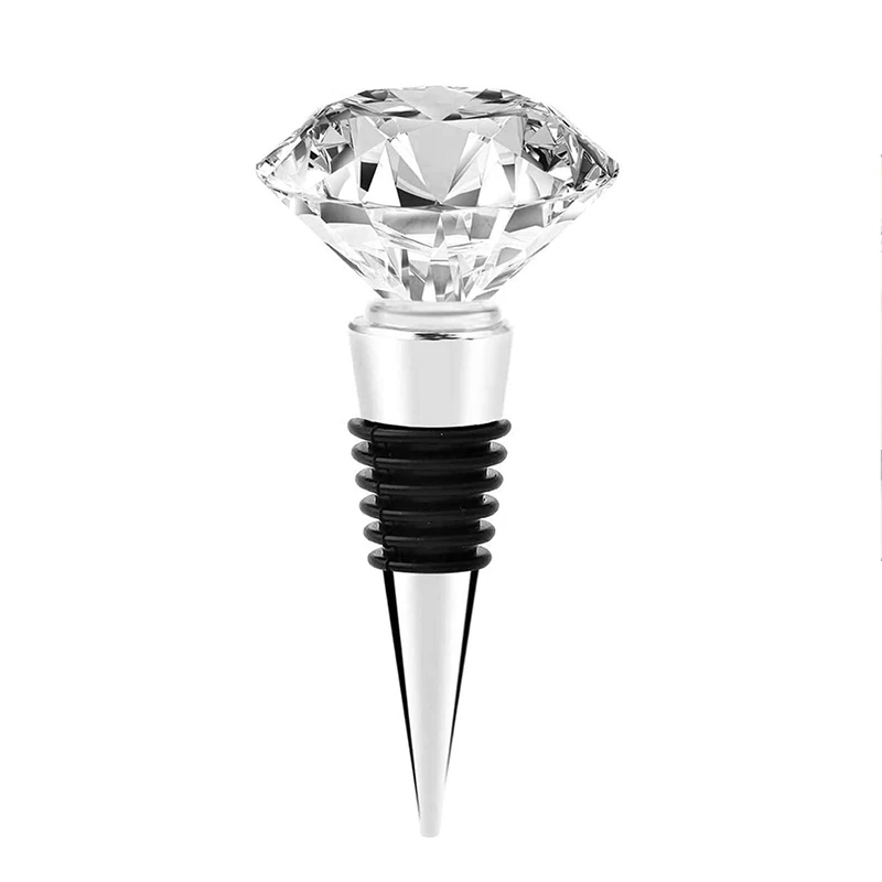 

Crystal Wine and Beverage Bottle Stoppers Leak Proof Creative Champagne Beer Bottles Sealer Cap Stopper Personalized Reusable