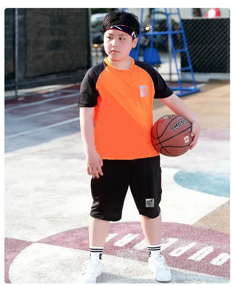 Спортивный костюм для мальчиков с коротким рукавом Быстросохнущий Свободный