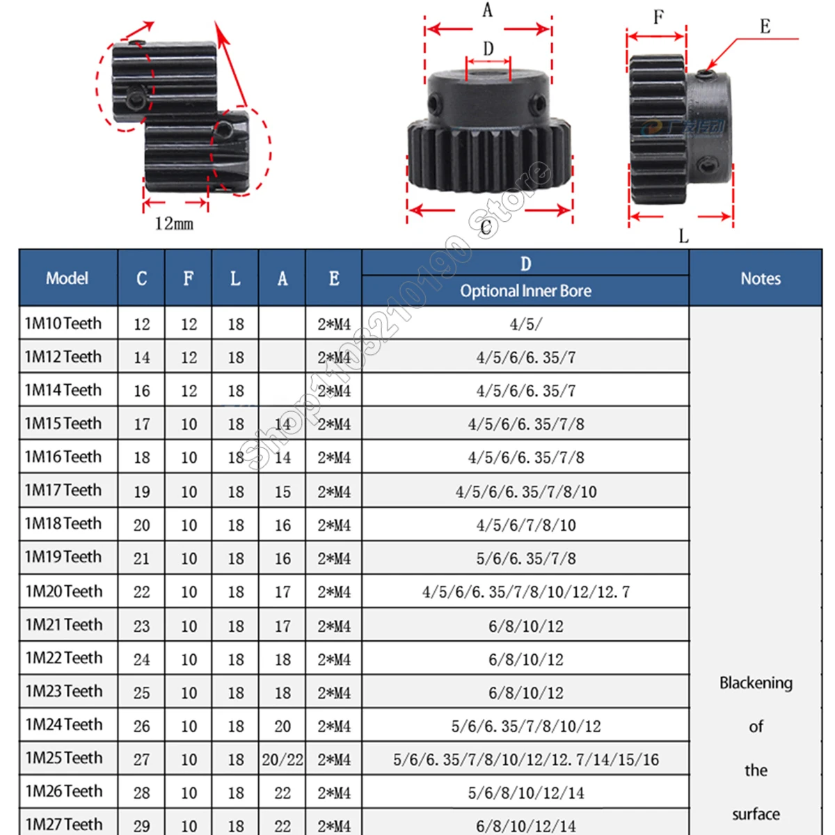 1 шт. деталь для двигателя 4-12 мм