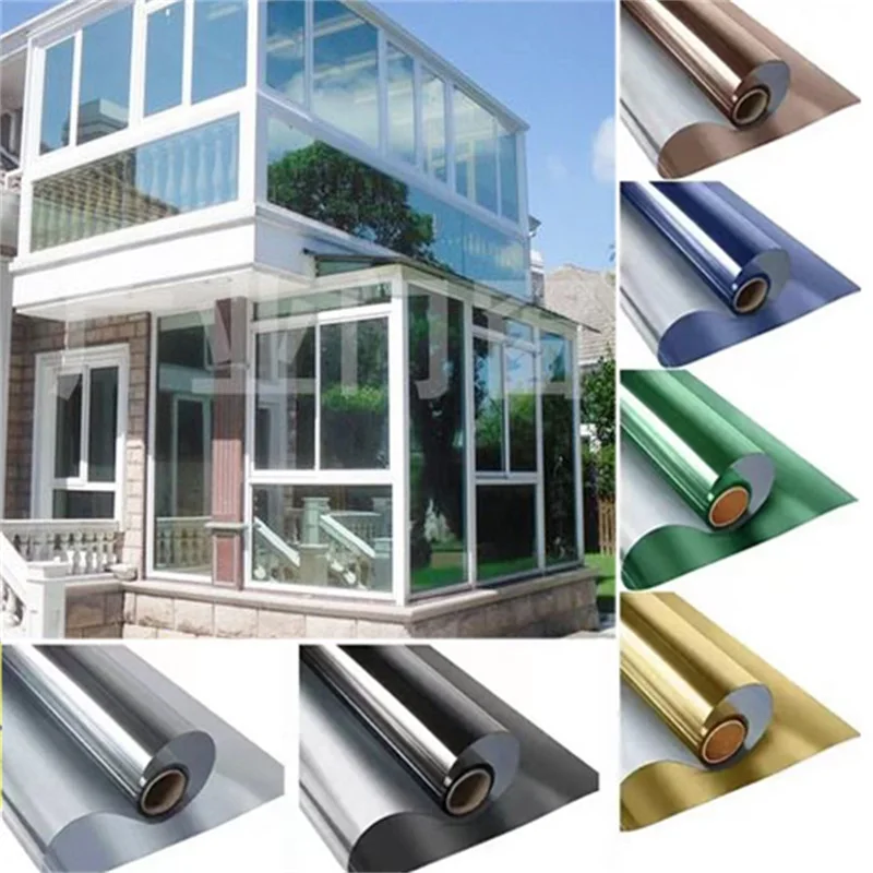 

Window Film for Privacy Solar Home Uv Blackout Insulation Clear Transparent Glass Stickers Tint Coloured Security Ir Night Sun