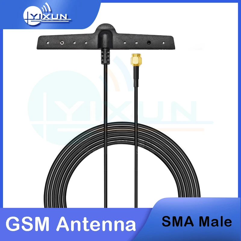

GSM Patch Antenna Outdoor T type 824-2170MHz 5dbi Omni Aerial Receiver SMD SMA Male for Car Smart Meter DTU NB-IOT RG174 1.5m