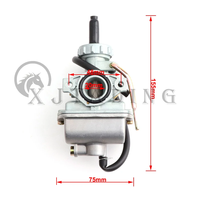 

Motorcycle PZ20 20mm Carburetor Carb For 50cc 70cc 90cc 110cc 125cc Motocross Moto Moped ATV Go Kart Quad Bike Parts