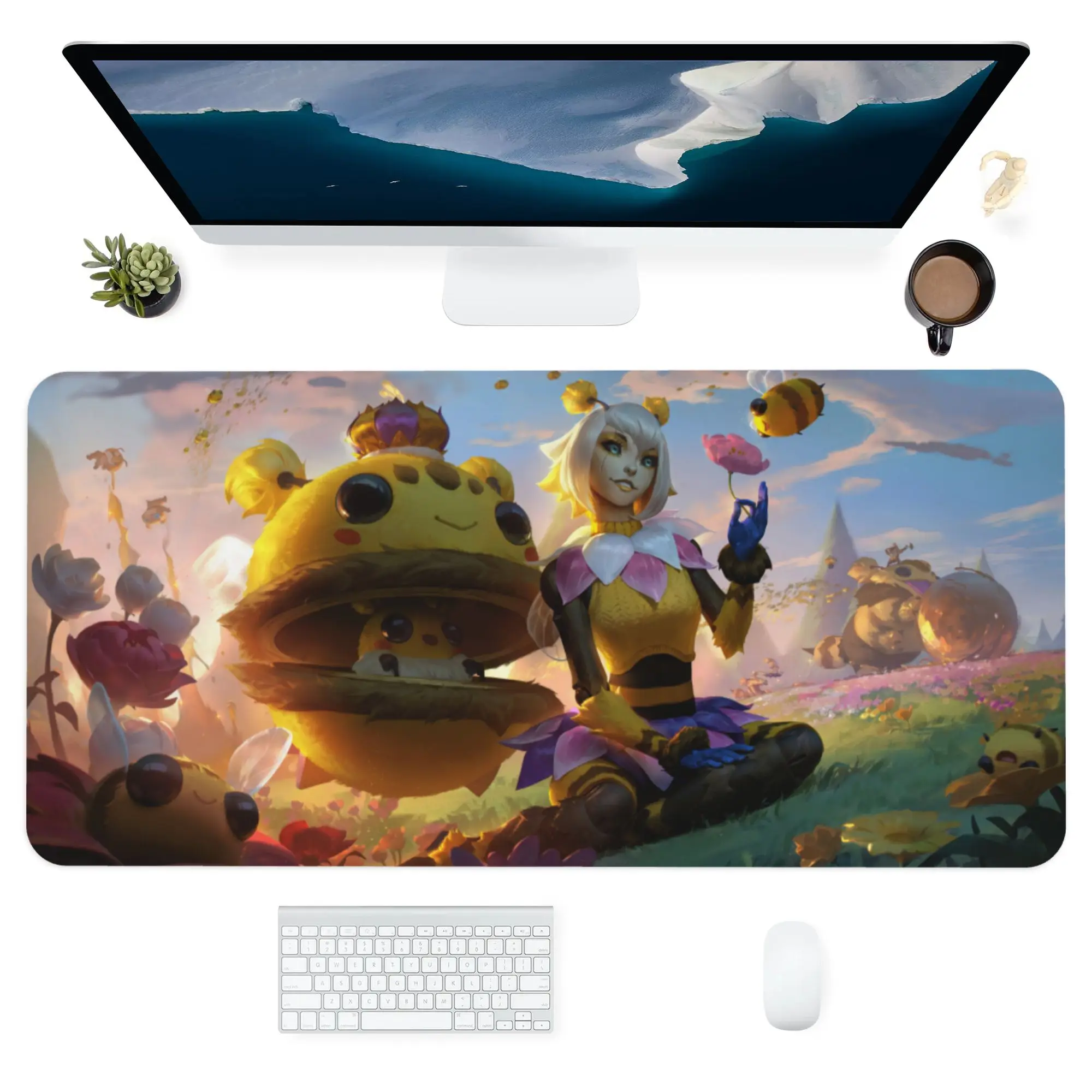 

1 шт. симпатичный коврик для мыши креативный INS Tide большая игра Аниме мультяшная Персонализация большой игровой коврик для клавиатуры Насто...