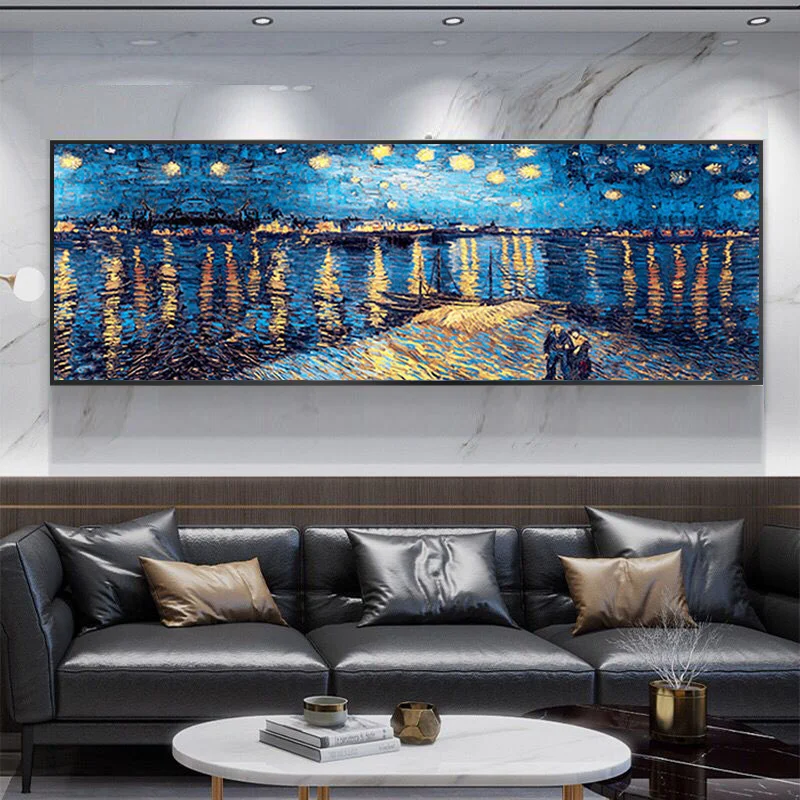 

Абстрактное пшеничное поле Ван Гога плакат Звездная ночь домашний Настенный декор художественная картина маслом Печать на холсте Декор для комнаты
