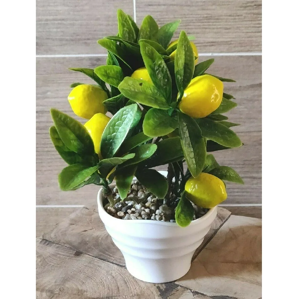 Растение для рассады искусственные декоративные керамические лимоны в горшке 20