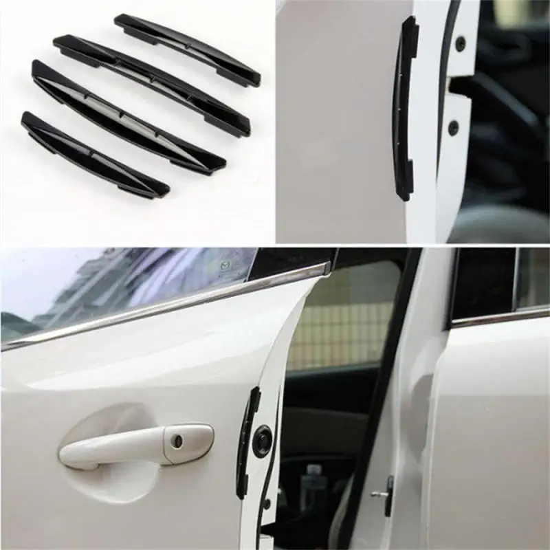 

4pcs Car Sticker Door Edge Guards Trim Molding Protection Strip Scratch Protector Car Crash Barriers Door Guard Collision