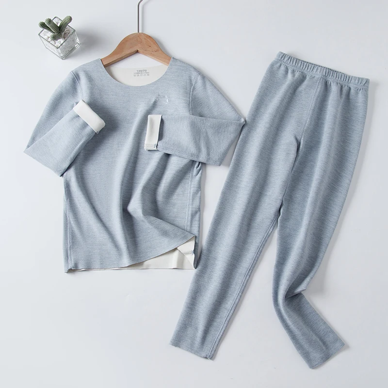 

Childrens Clothing Sets Winter Warm Cotton Full Long Sleeve Underwear + Pants 2pcs for Boys Girls Kids House Home Wear 100-175