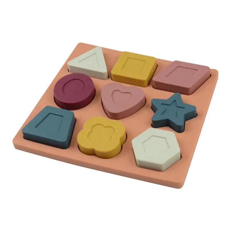 

Детские Силиконовые Блоки, 3D геометрические жевательные детали, удобные силиконовые блоки, развивающая игрушка для мягкого воображения