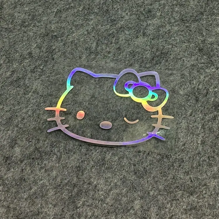 

1 шт., Светоотражающая наклейка на заднее стекло автомобиля «Hello Kitty»