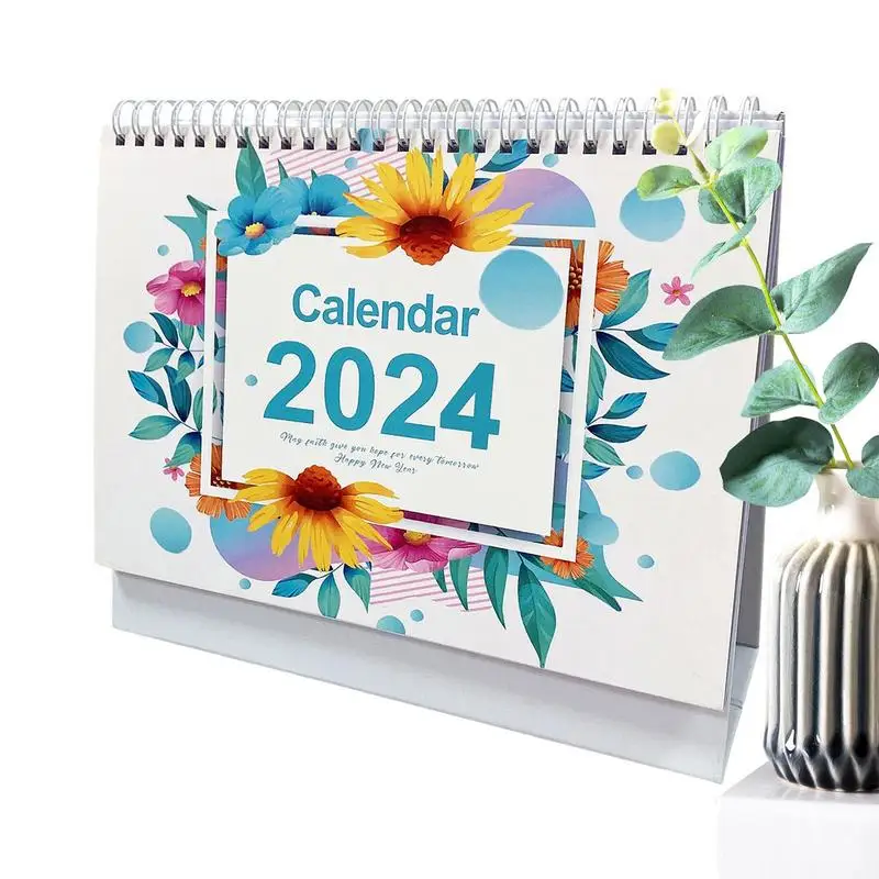 

Desk Calendar 2024-2025 English Desk Calendar 2024-2025 Metal Coil 365 Days Countdown Standing Flipping Calendar With Memo For