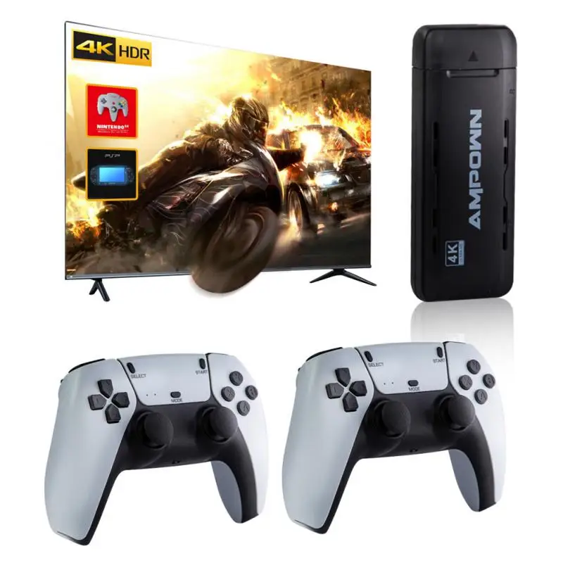 

Игровая приставка для видеоигр, HD TV, 64 ГБ, 10000 + игр, 2,4 ГГц