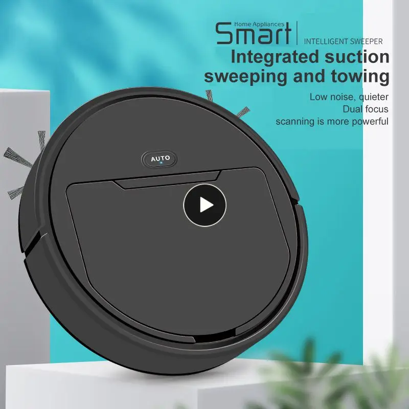 

9000PA Smart Robot Vacuum Cleaner 1200mAH USB Charging 3-In-1Smart Sweeping Robot Spray Sweeper Floor Cleaner Dry Wet Cleaning