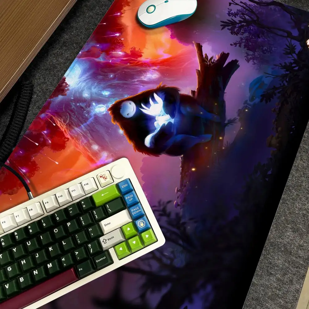 Фото Коврик для мыши Ori and the Will of the Wisps, XXL, большой размер, нескользящий, для геймеров, 90x40 см, с художественным дизайном, HD-качество, для клавиатуры и стола №3
